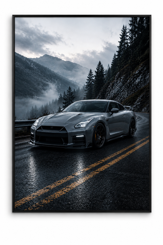 Nissan GTR-Inspired Wall Art – Mountain Drive