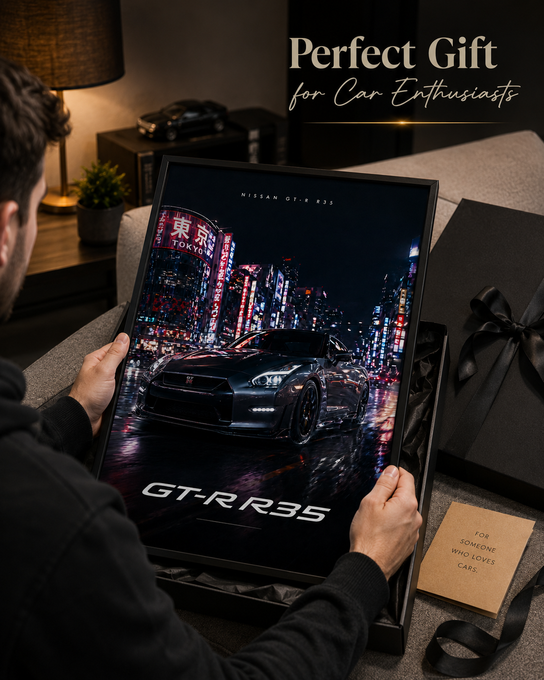Nissan GTR-Inspired Wall Art – Tokyo Night