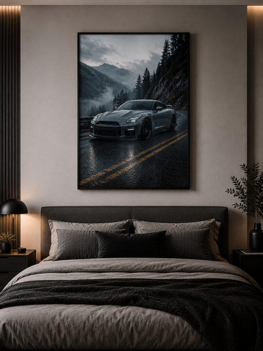Nissan GTR-Inspired Wall Art – Mountain Drive