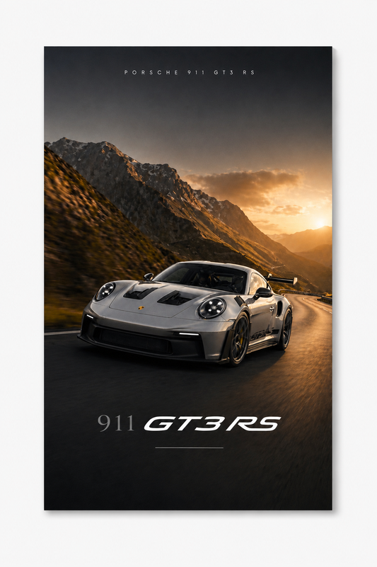 Porsche 911-inspired wall art