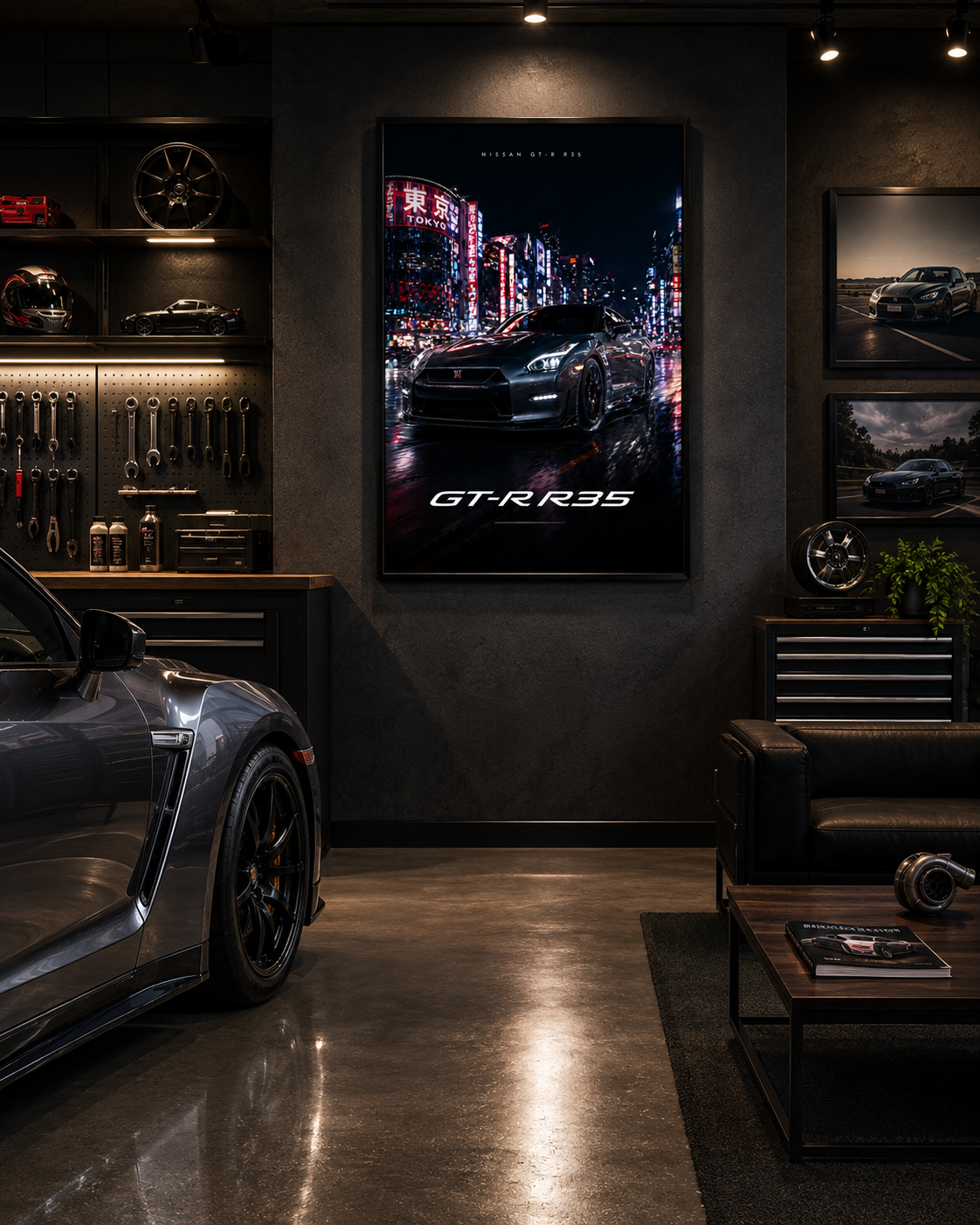 Nissan GTR-Inspired Wall Art – Tokyo Night