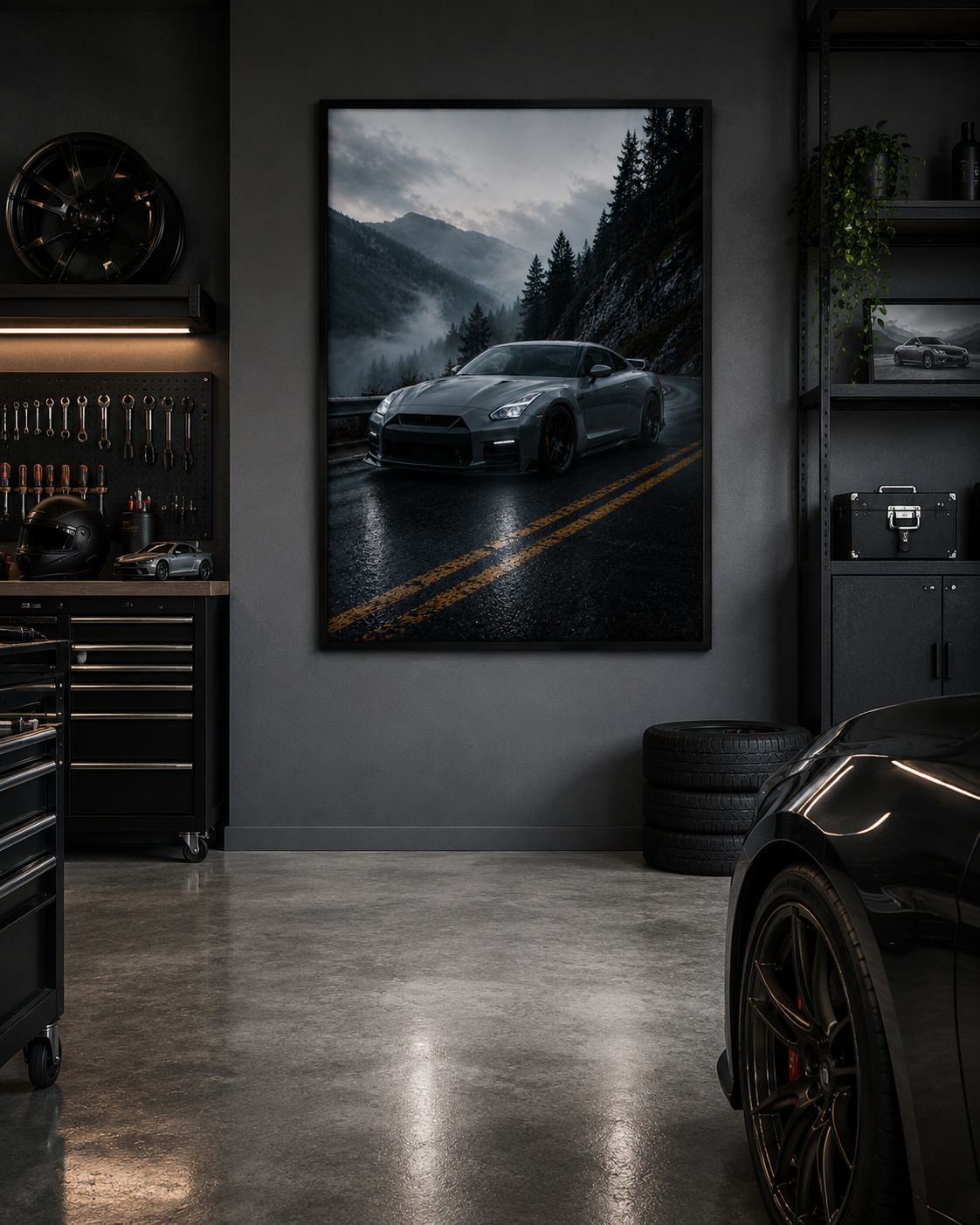 Nissan GTR-Inspired Wall Art – Mountain Drive