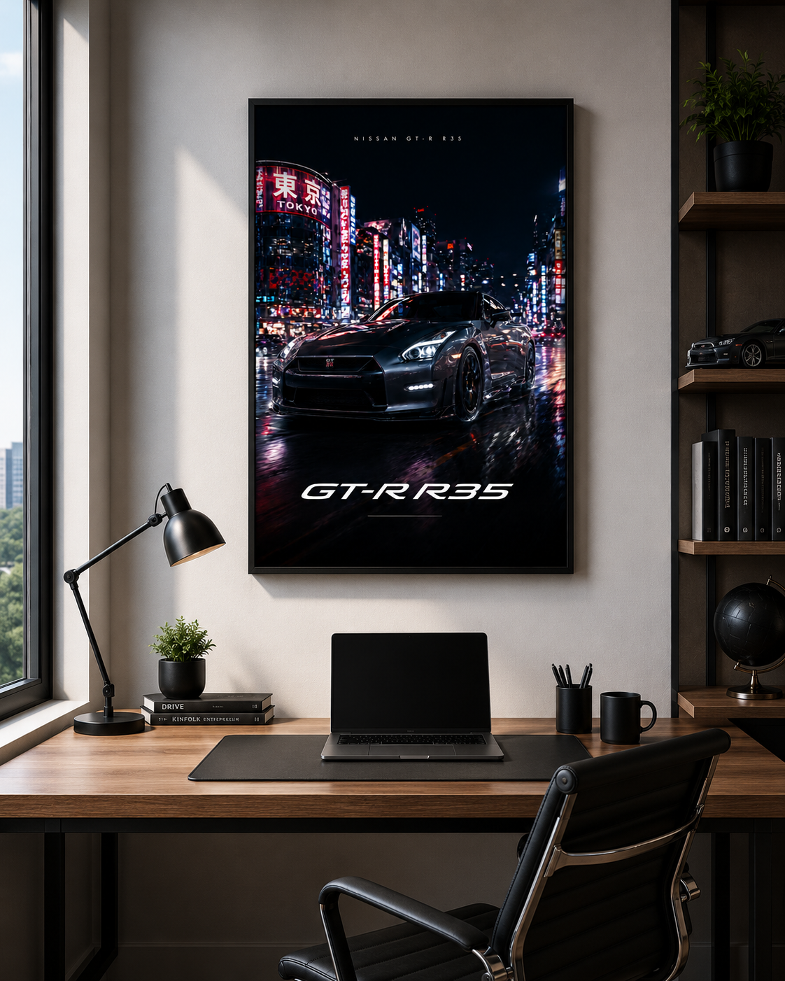 Nissan GTR-Inspired Wall Art – Tokyo Night