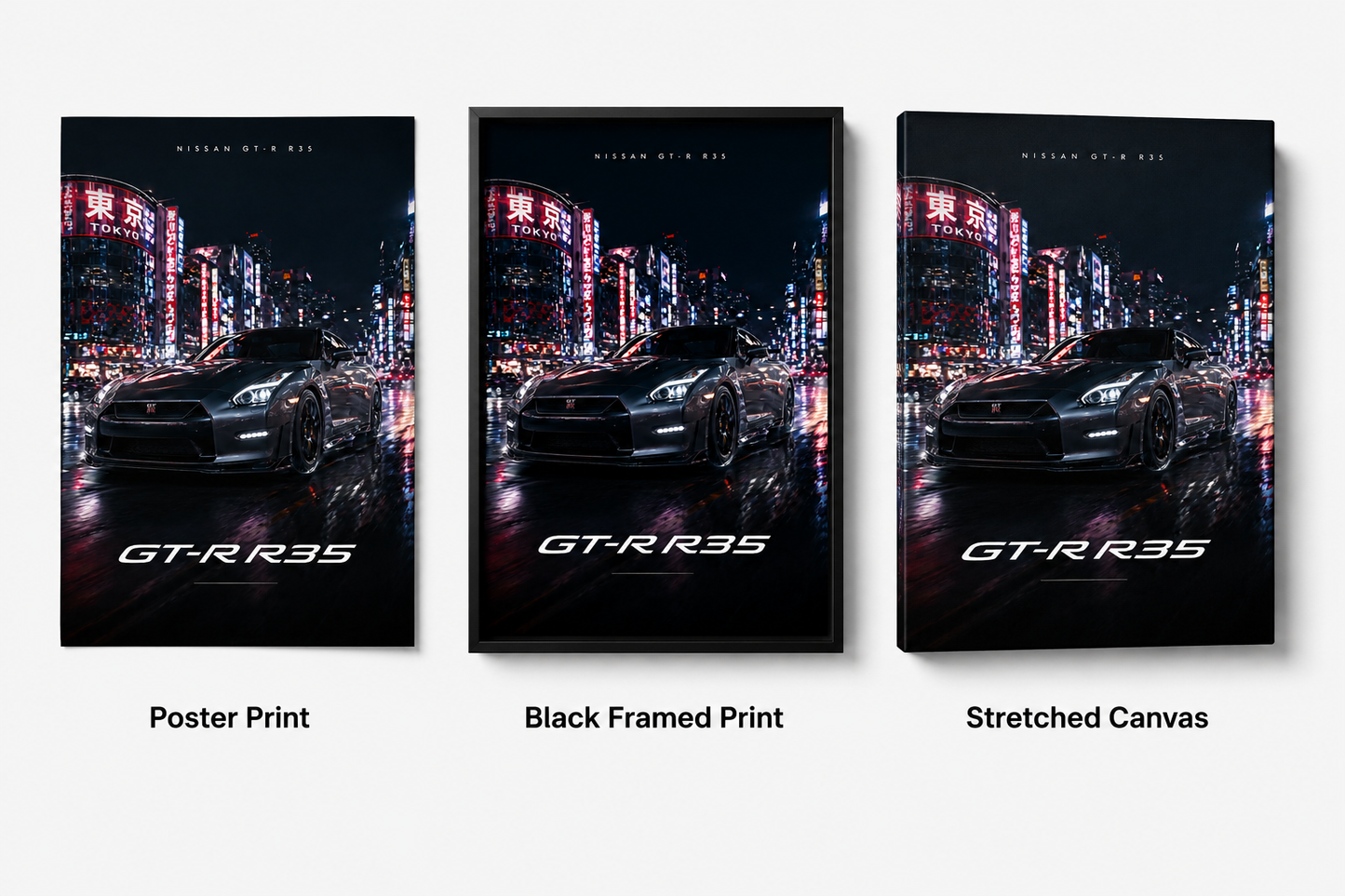 Nissan GTR-Inspired Wall Art – Tokyo Night