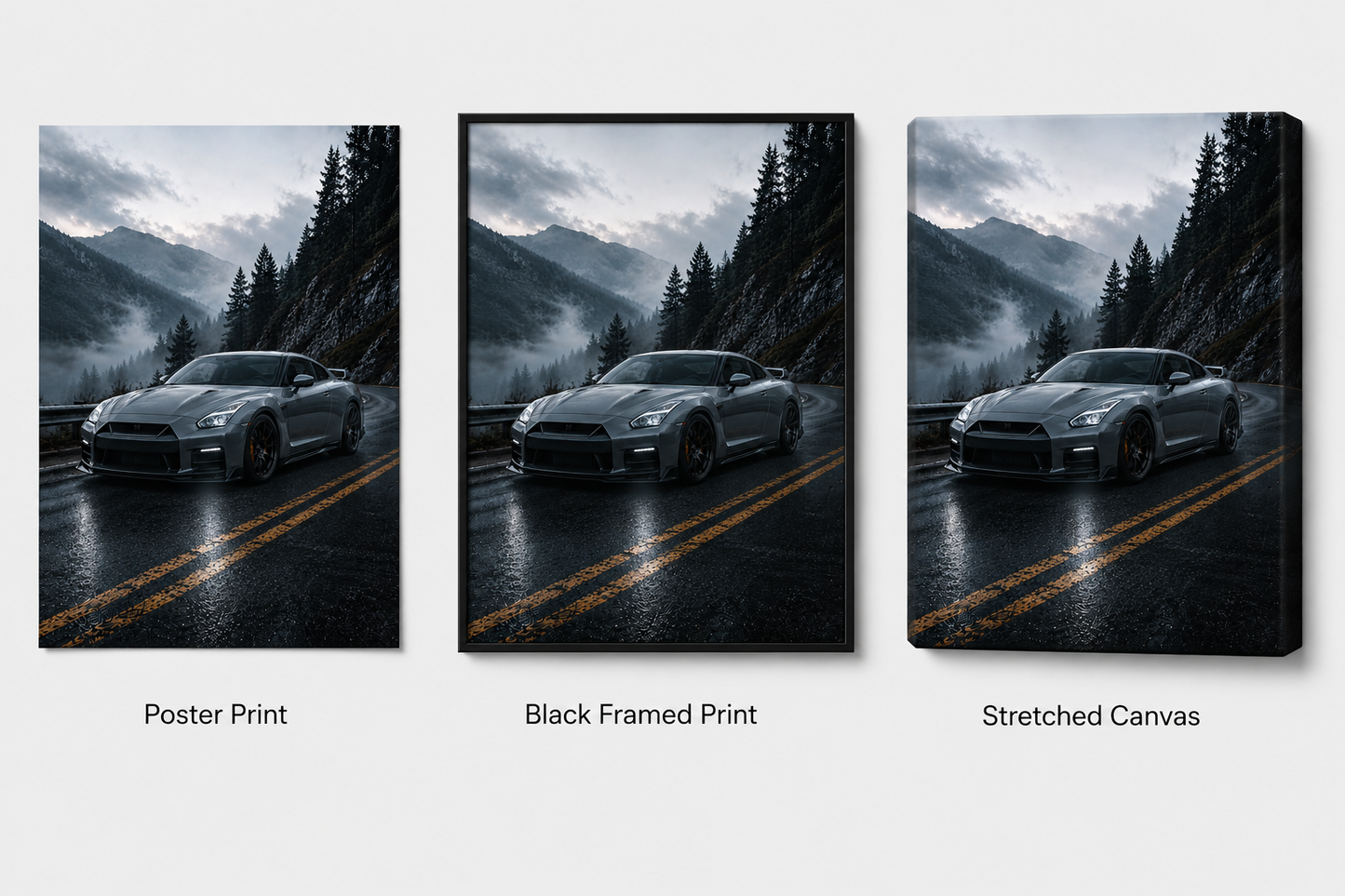 Nissan GTR-Inspired Wall Art – Mountain Drive