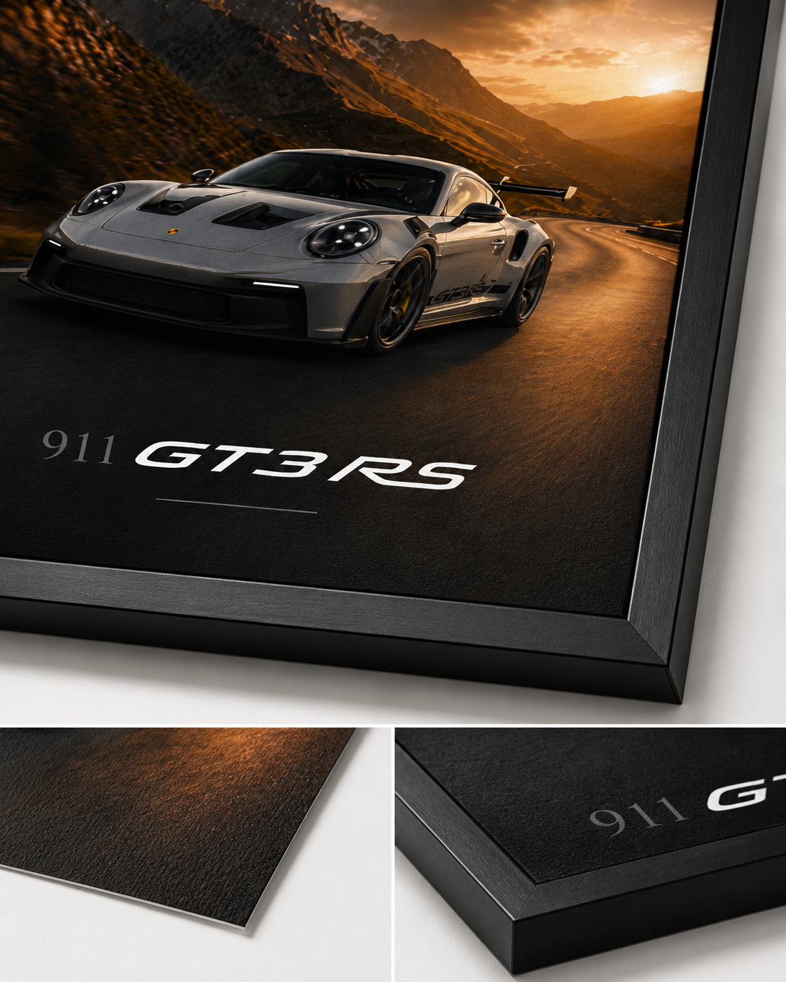 Porsche 911-inspired wall art