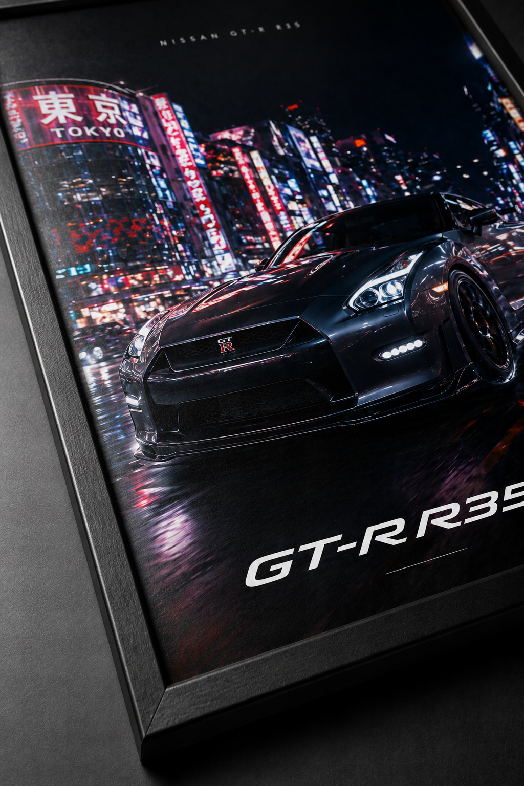 Nissan GTR-Inspired Wall Art – Tokyo Night